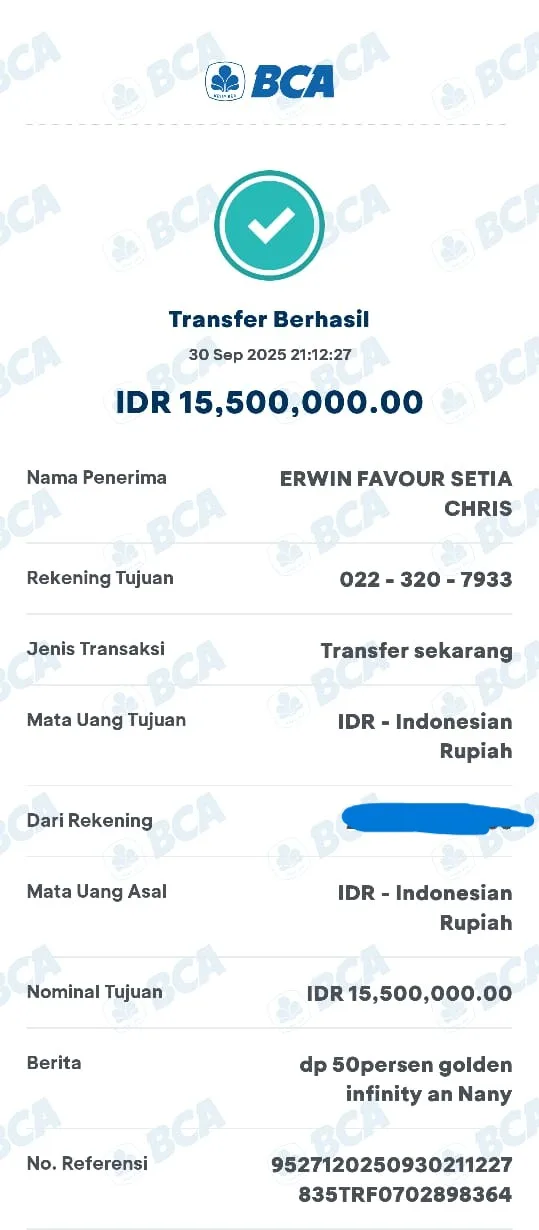 Bukti Transfer